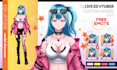 design and rig high quality live2d vtuber model for vtube studio stream