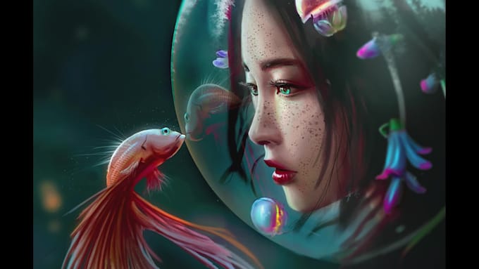 paint beautiful illustrations for you