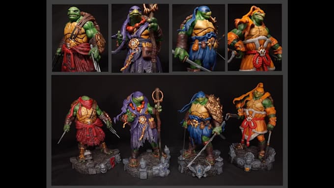 custom paint your tabletop figure to an exacting standard