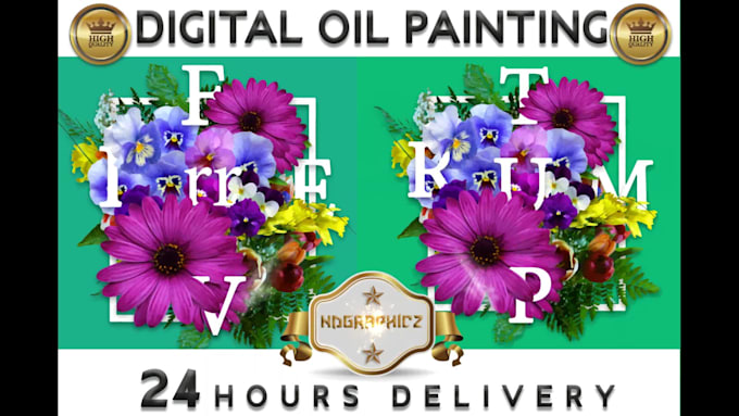 make digital oil painting in 24 hours