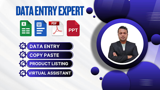 Do excel data entry, copy paste, product listing and virtual assistant ...