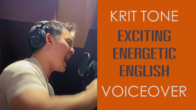 do exciting energetic english voiceovers