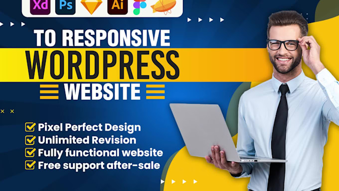 convert HTML to wordpress, psd, xd, figma PDF to wordpress