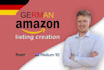 write your german amazon listing and SEO optimized product description