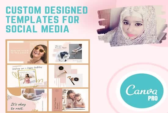 Design custom template for social media content by canva by ...