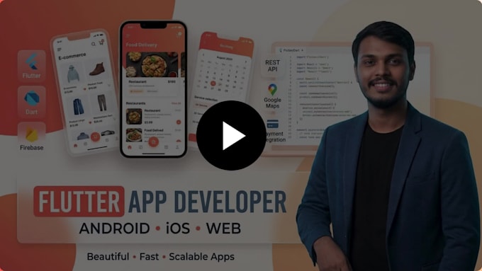 be your flutter developer for android and ios app