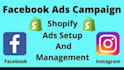 setup shopify facebook ads campaign for grow business