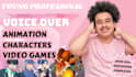 deliver a young male voice over for characters