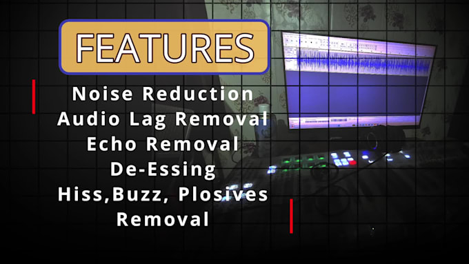 do audio editing, clean up and fix sound in audio or video