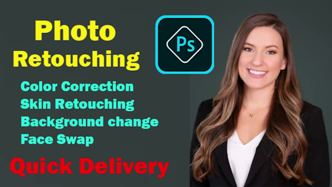 do photoshop edits, background removal, image retouching
