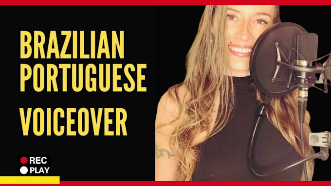 record professional female brazilian portuguese voice over