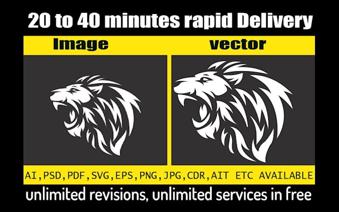 vectorize anything  logo or image