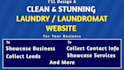 create a stunning cleaning website, laundromat website or a handyman website