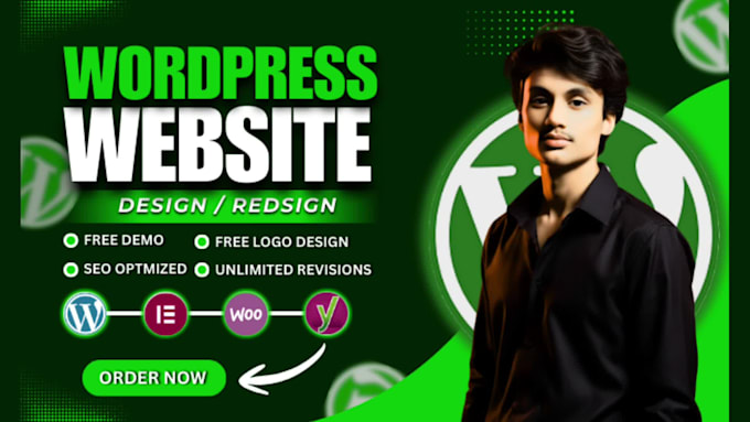 design or redesign your wordpress landing page or website