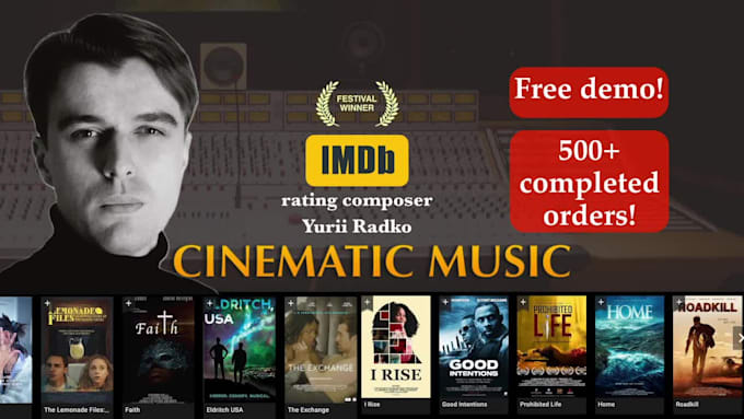 compose cinematic music for film, video game, epic orchestral soundtrack