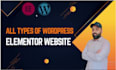 create wordpress elementor website builder design fast
