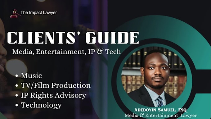 be your entertainment lawyer, draft contracts and advise you
