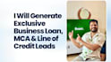 generate business loan leads, mca, line of credit leads with ads