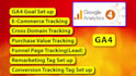 set up google analytics 4, ga4 ecommerce tracking, conversion tracking via GTM