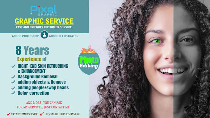 do any photoshop editing and retouching for your photos