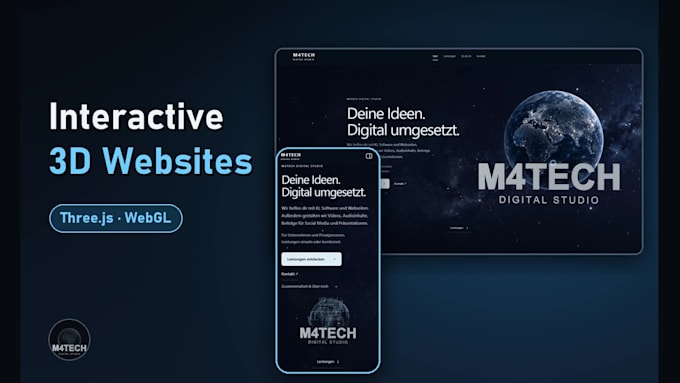 build interactive 3d websites and landing pages with threejs and webgl