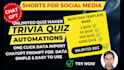 make unlimited viral youtube, tiktok shorts trivia videos using a template