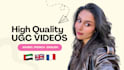 create high converting arabic ugc video ads for tiktok and instagram