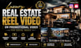 do luxury real estate reel video or promotional video for social media