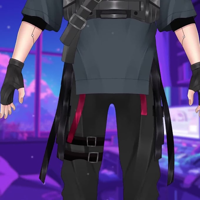 draw and rig live2d vtuber model, 2d vtuber rigging in anime style for streaming