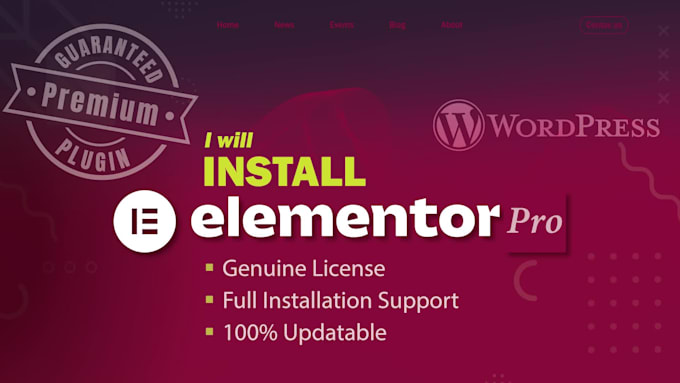 install elementor pro with genuine license in 20 min