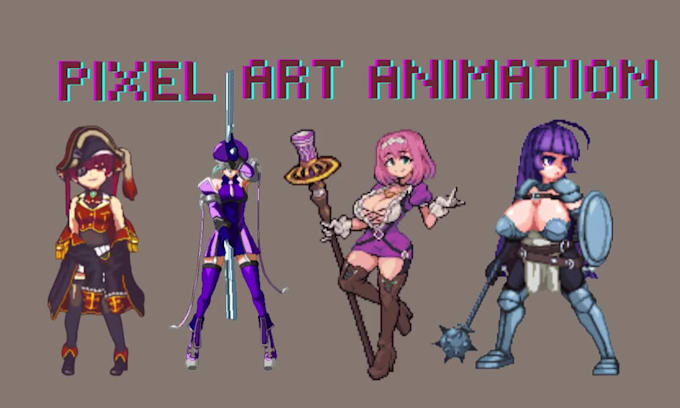 do pixel art animation pixel art character design 2d sprite sheet animation