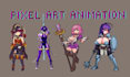 do pixel art animation pixel art character design 2d sprite sheet animation