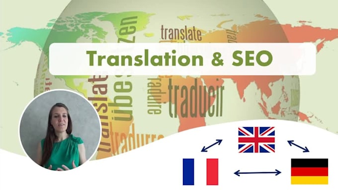 translate, localize  content in english, german or french