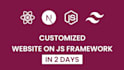 make a web application for you with react js or next js