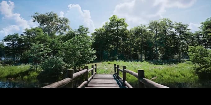 Do 3d game environment 3d game level game map 3d scene in blender unity ...