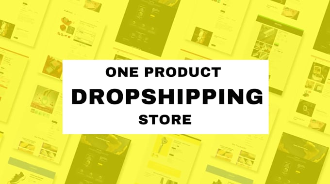 professional shopify one product dopshipping store website