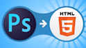 convert  psd to html5