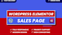 build a stunning wordpress sales landing page elementor in 8 hours