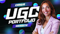 make a professional canva ugc portfolio website for creators