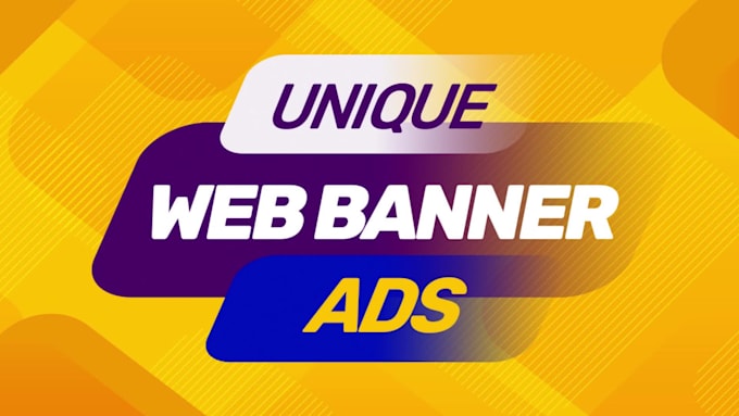 design unique web banner and ad