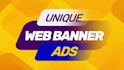design unique web banner and ad