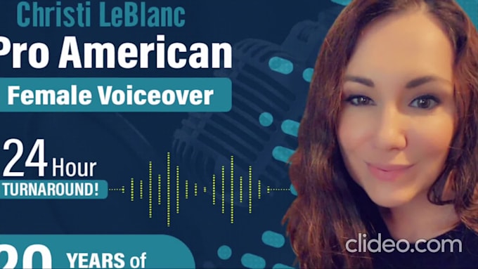 record an american female voice over