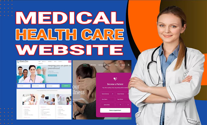 design medical and healthcare website