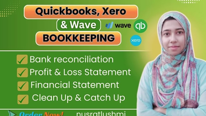 do bank reconciliation, quickbooks online clean up, set up services