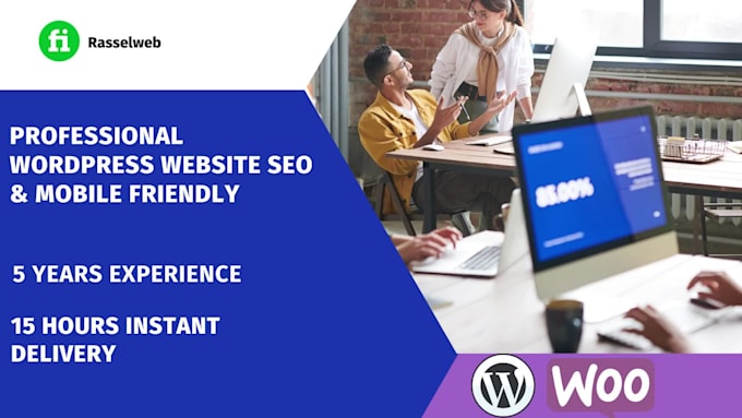 build wordpress website seo and mobile friendly in 15 hours