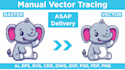 convert logo to vector, vectorize image, manual vector tracing