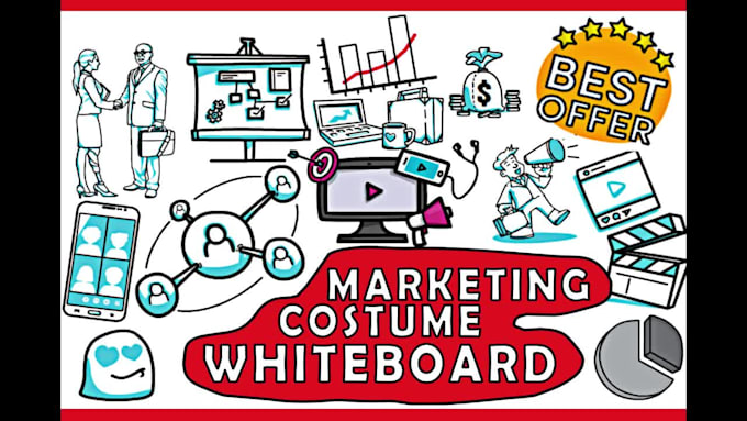 Big Deals! I will create a perfect custom whiteboard animation explainer video in 24h  for $10