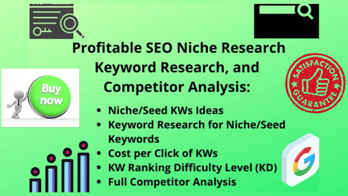 do niche, keyword research, competitor analysis and complete website SEO