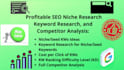 do niche, keyword research, competitor analysis and complete website SEO