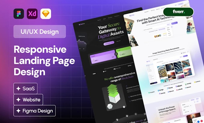 Design stunning website mockups in figma for maximum conversions by ...